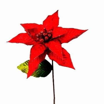 Flor Poinsettia Rojo 50X23cm