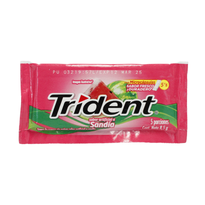 Chiclets Trident Sandia 8.5g