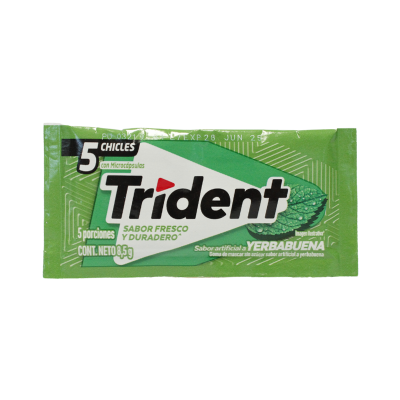 Chiclets Trident Yerbabuena...