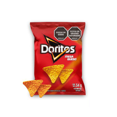 Doritos Megaqueso 34g Frito...