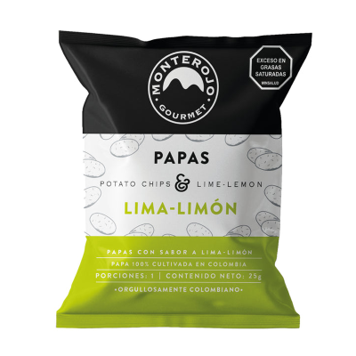 Papas Lima Limon 25g Monterojo