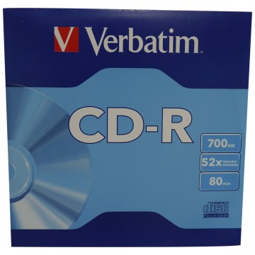 CD-R Sobre Verbatim 700mb...