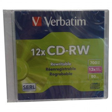 CD-RW Verbatim Caja 700Mb...