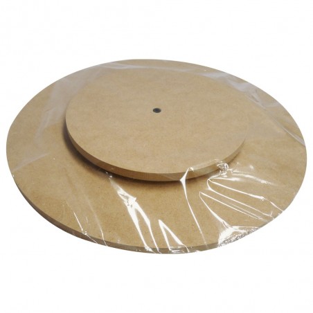 Base Circular en Madera...